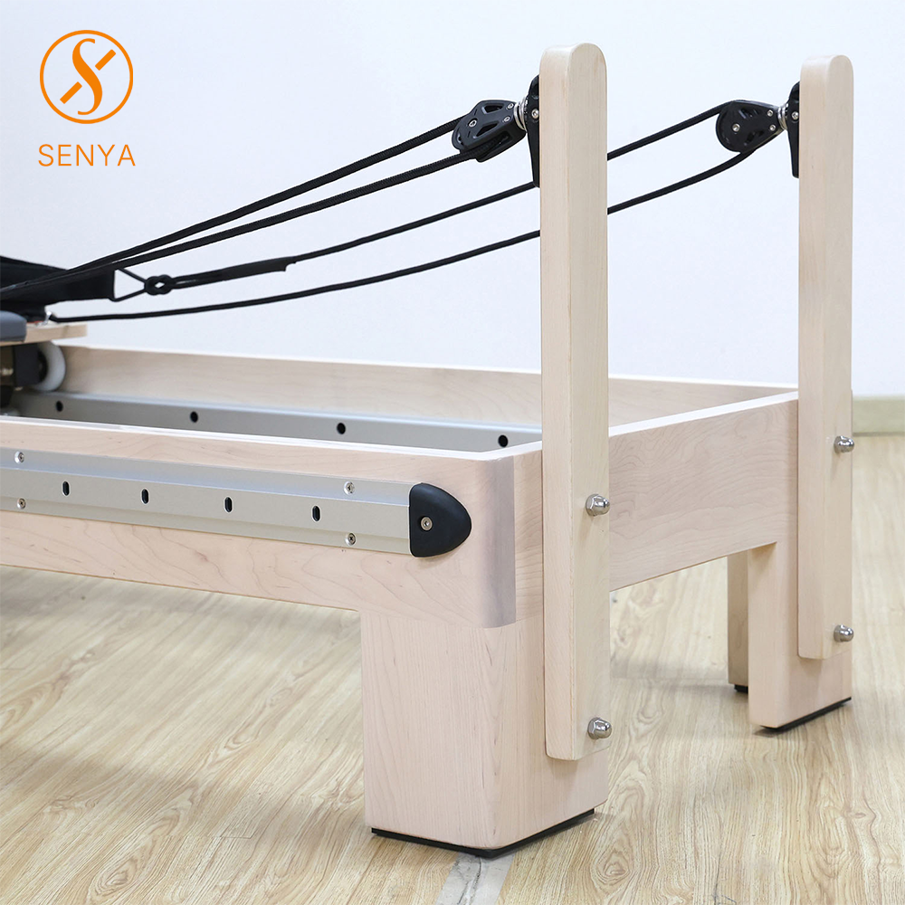 Luxury North American Maple Full-Track Pilates Reformer Studio-Grade Equipment