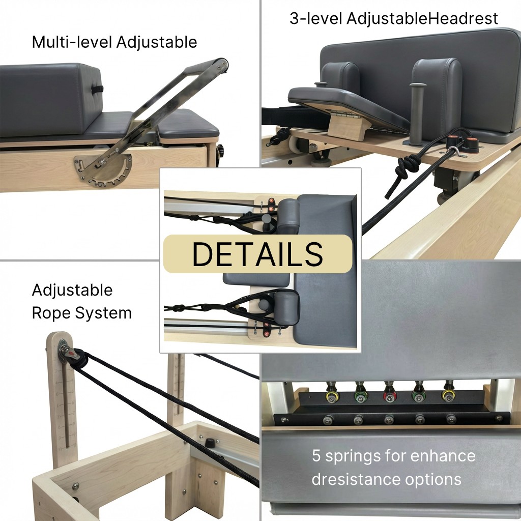 Professional Maple Pilates Reformer for Home Use