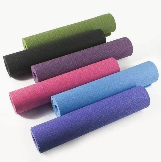 OEM Custom Printed Personalnized Design Heated Anti Slip Polyurethane Natural PU Rubber Yoga Mat