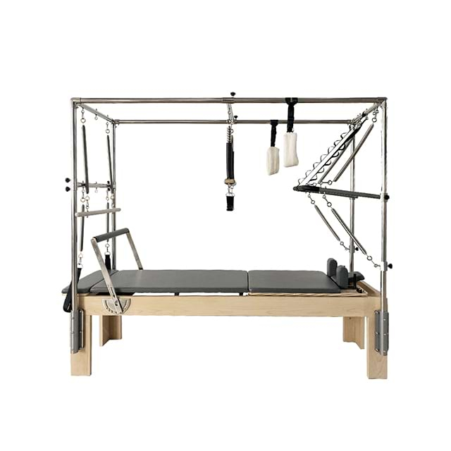 Wood Cadillac with Reformer Pilates Reformer with Full Tower for Studio Workout