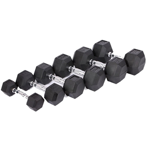 Gym Fitness Set Adjustable Weight Lifting Equipment Non-Slip Hexagonal Metal Dumbbells