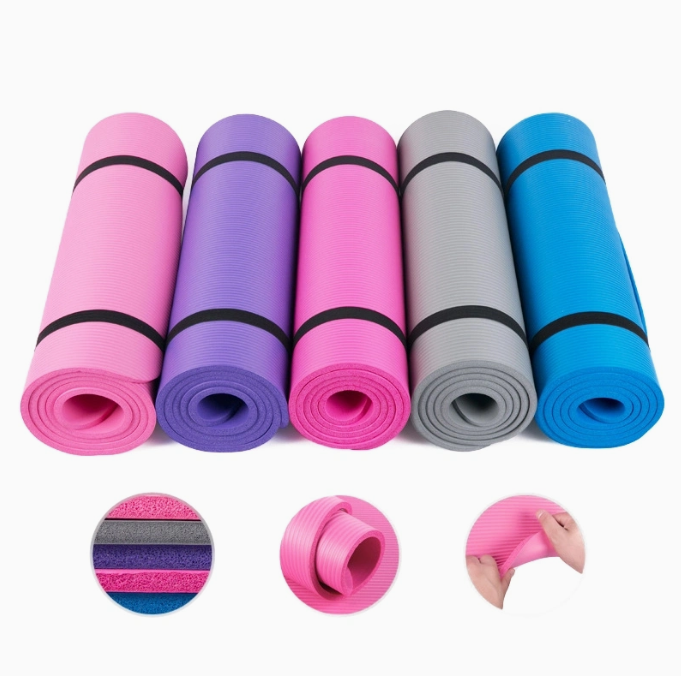 OEM Custom Printed Personalnized Design Heated Anti Slip Polyurethane Natural PU Rubber Yoga Mat