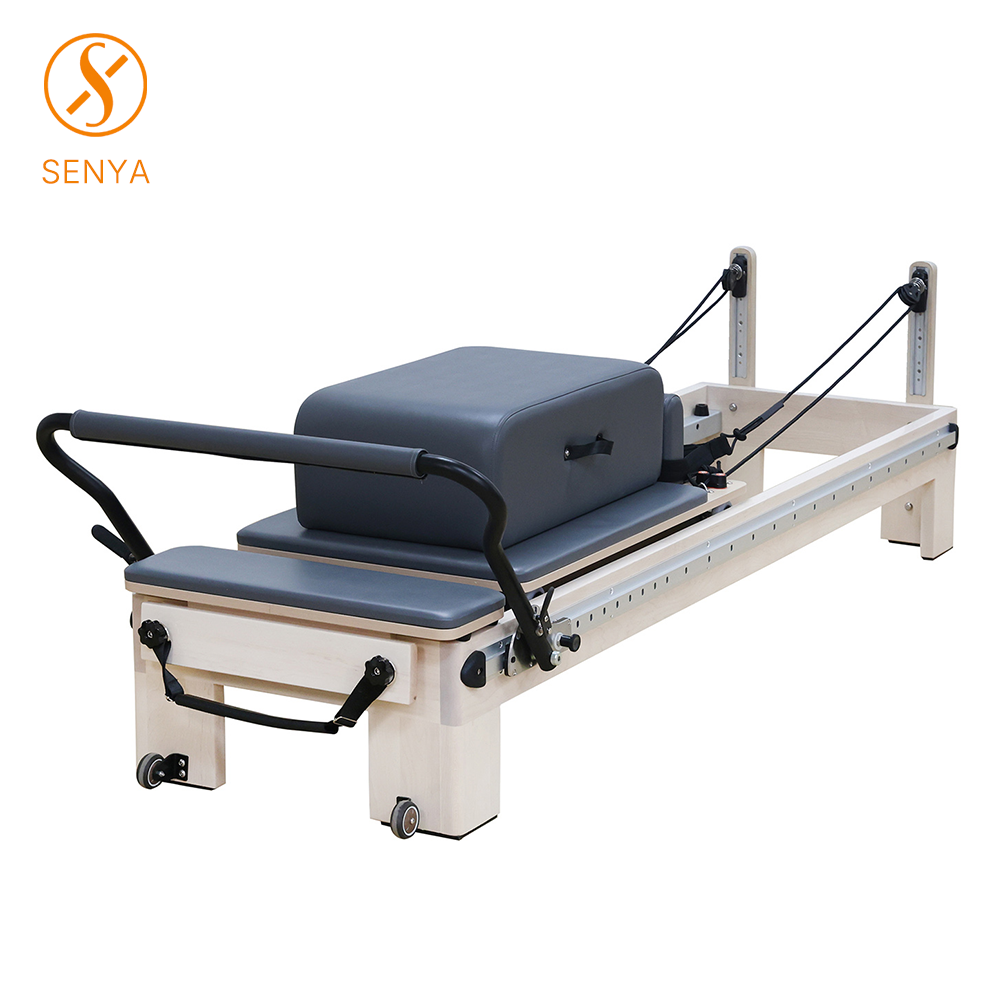 Luxury North American Maple Full-Track Pilates Reformer Studio-Grade Equipment