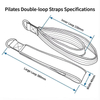 Premium Pilates Reformer Double-loop Straps for Home