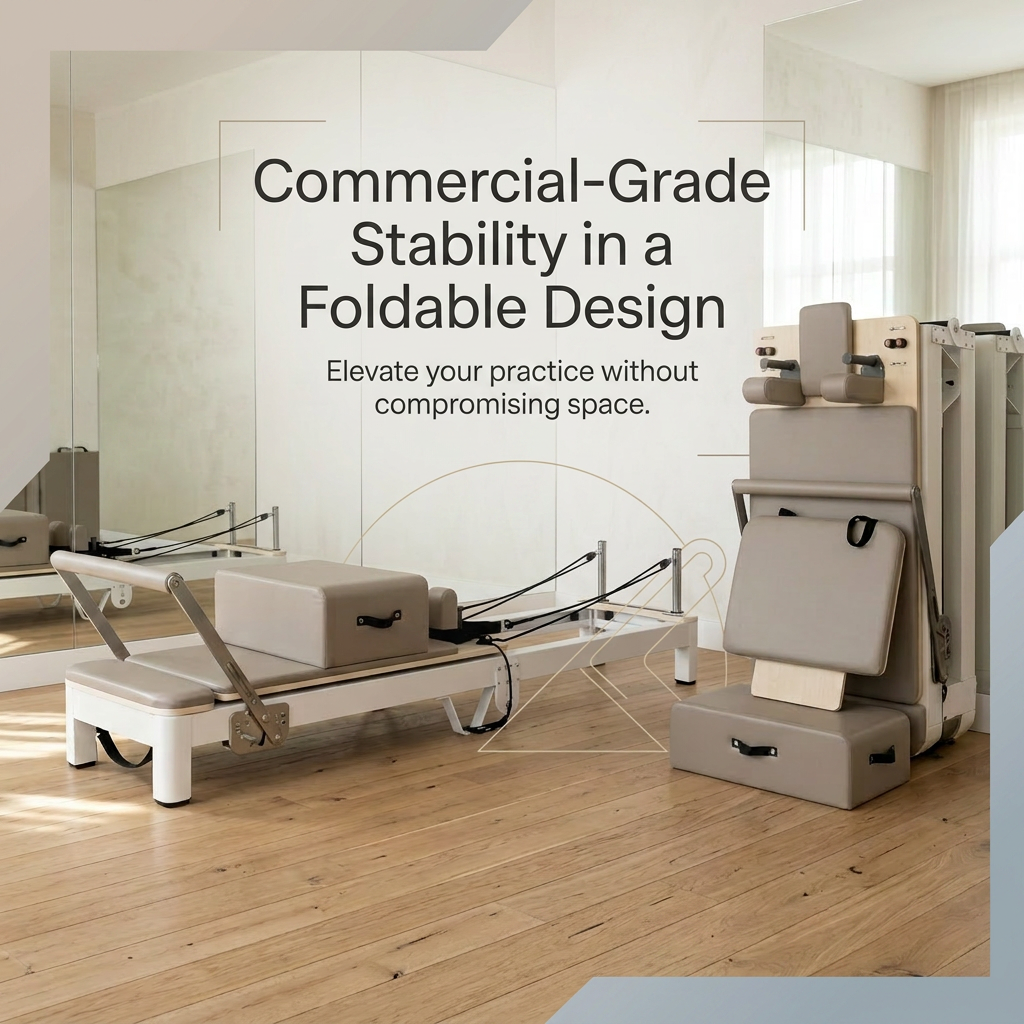 150kg Cap Foldable Heavy Duty Aluminum Pilates Reformer