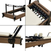 Dark Walnut Oak Foldable Home Pilates Reformer